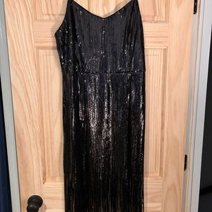 Black sequined (Size 10) Shelli Segal dress